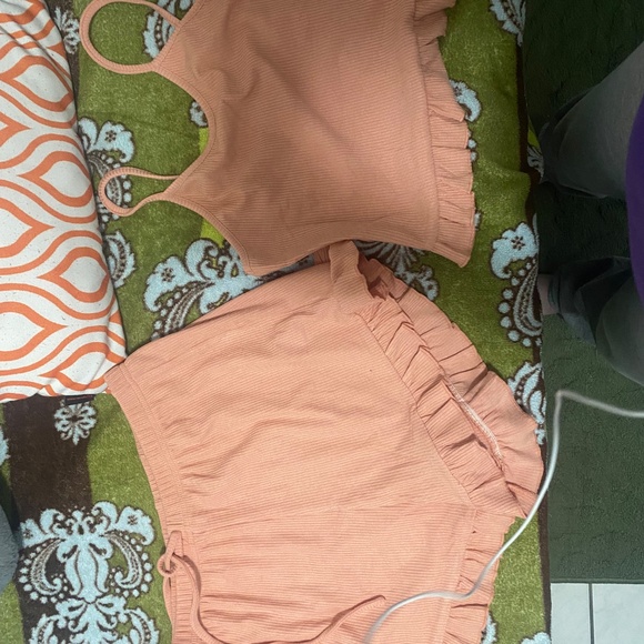 Coral Pajama Set - Picture 2 of 2